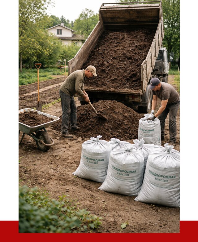 Плодородная смесь в Долгопрудном от 4261 р./куб с доставкой | ПРОНЕРУДДлг