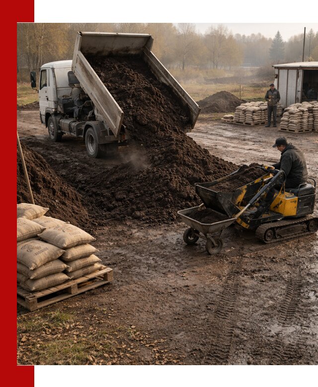 Кислый торф в доставке по выгодным ценам в Долгопрудном