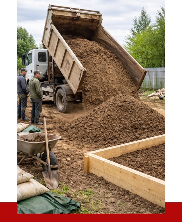 Торфо песчаная смесь в Долгопрудном с доставкой от 1877 р. | ПРОНЕРУДДлг