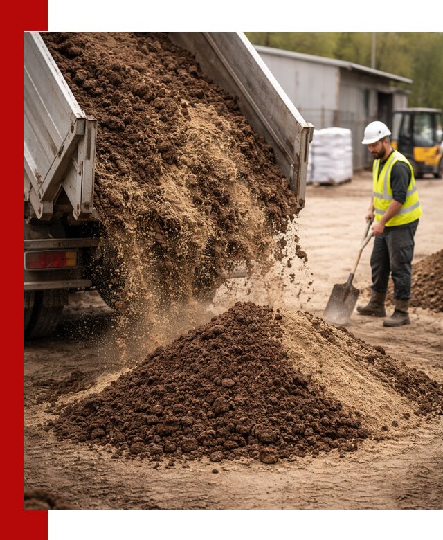 Доставка торфо-песчаной смеси в Долгопрудном для строительства и озеленения
