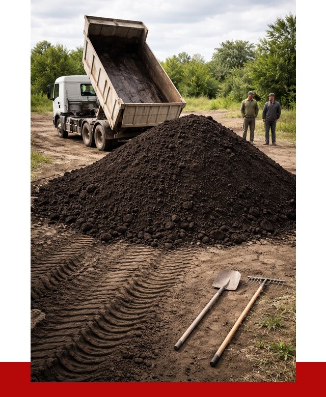 Купить чернозем навалом в Долгопрудном от 1218 р. за куб | ПРОНЕРУДДлг