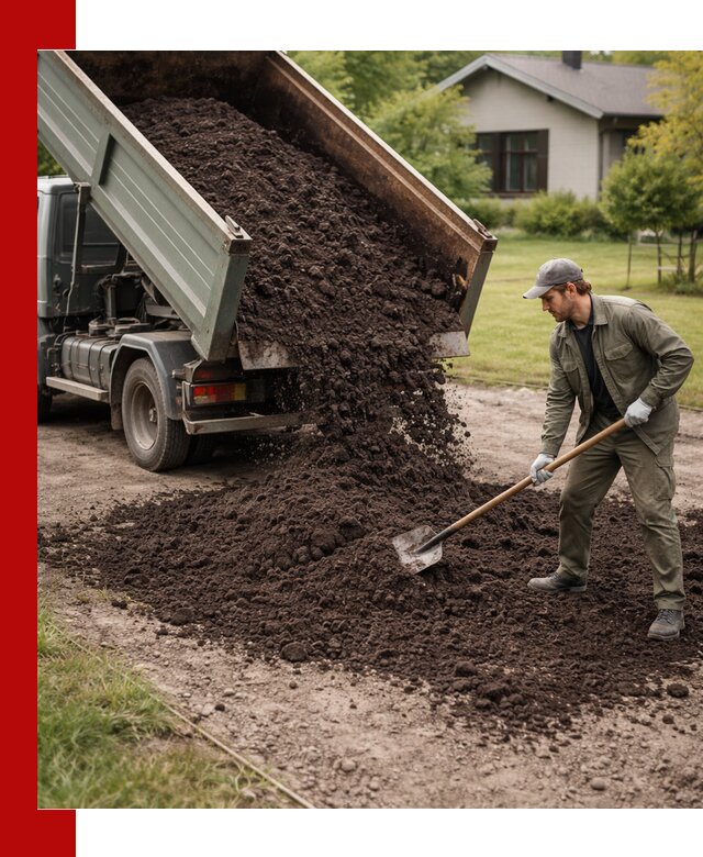 Чернозем для газона с доставкой в Долгопрудном быстро и качественно