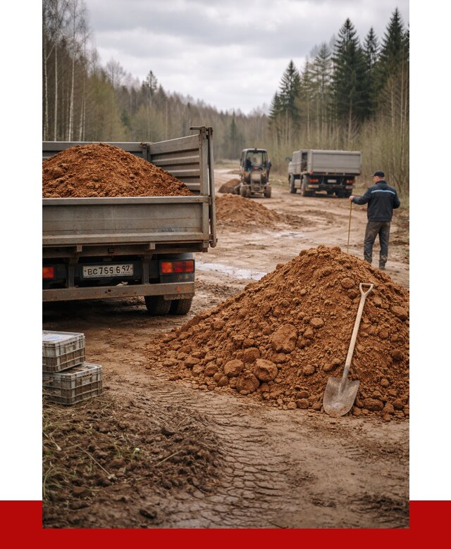 Глина и суглинки в Долгопрудном от 4566 р. за куб | ПРОНЕРУДДлг