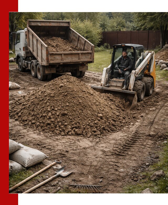 Суглинок для планировки участков в Долгопрудном с доставкой и выгрузкой