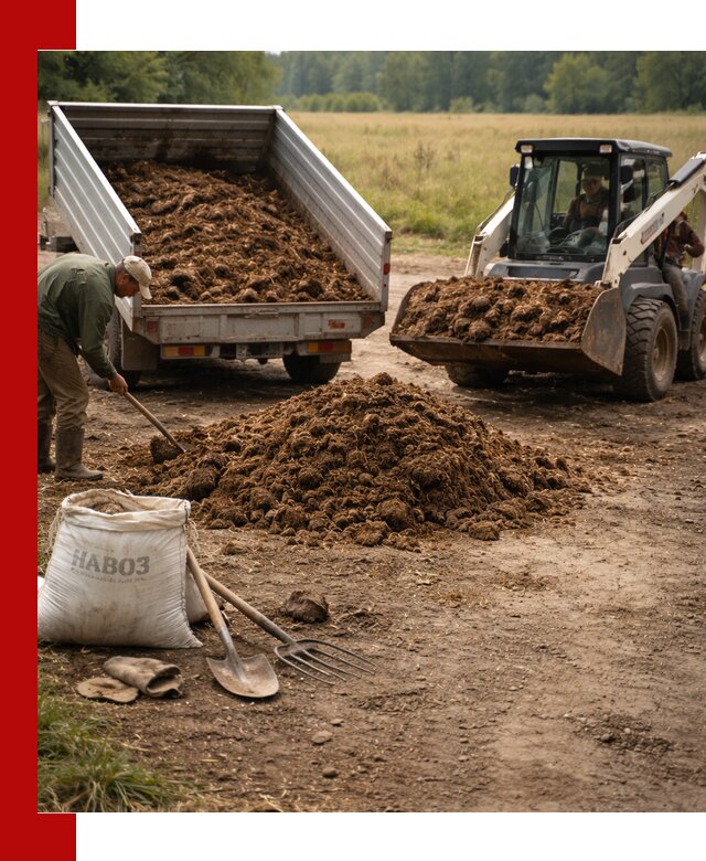 Доставка конского навоза в Долгопрудном с разгрузкой и доставкой на объект