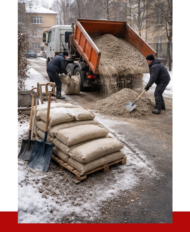 Противогололедные материалы оптом в Долгопрудном от 4261 р. | ПРОНЕРУДДлг
