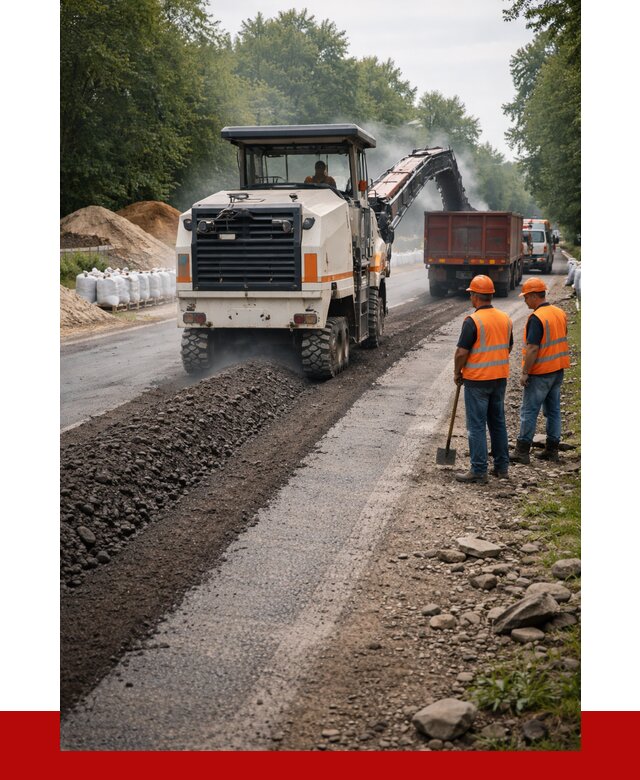 Фрезерованный асфальт в Долгопрудном от 2232 р./куб. | ПРОНЕРУДДлг