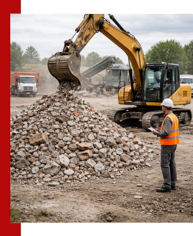 Доставка и вывоз строительного боя в Долгопрудном