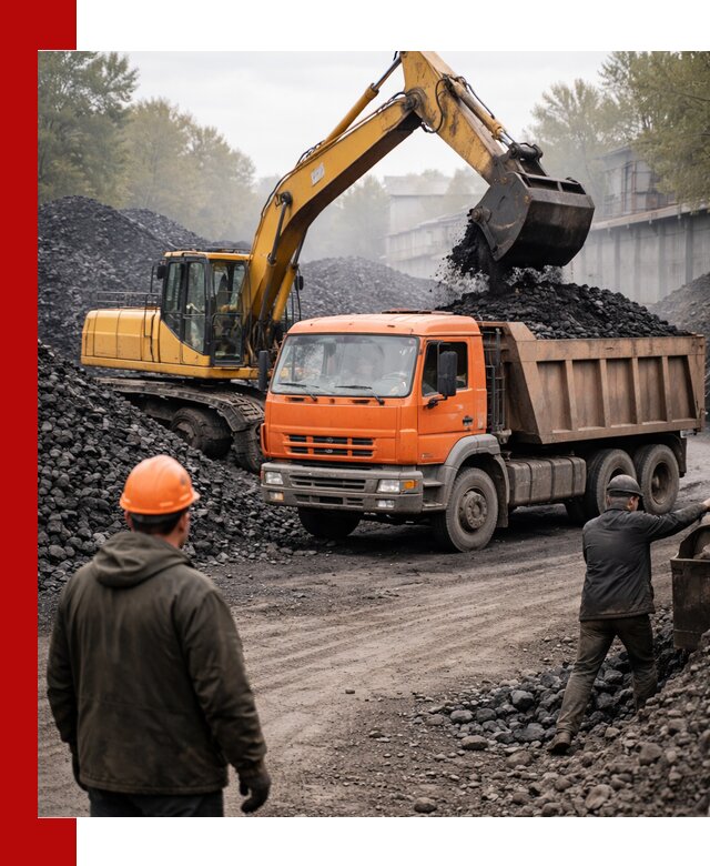 Доставка угля автотранспортом в Долгопрудном быстро и выгодно