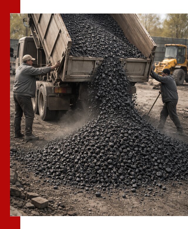 Доставка угля семечка самосвалами в Долгопрудном
