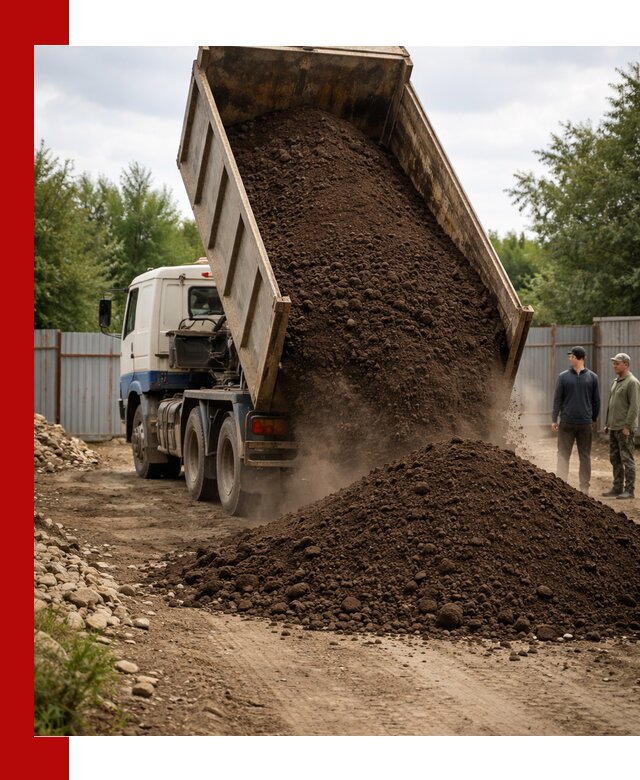 Доставка самосвалом 10 кубов в Долгопрудном быстро и надёжно