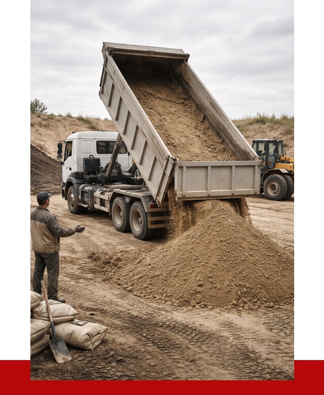 Доставка самосвалом 20 кубов в Долгопрудном от 7610 р. | ПРОНЕРУДДлг