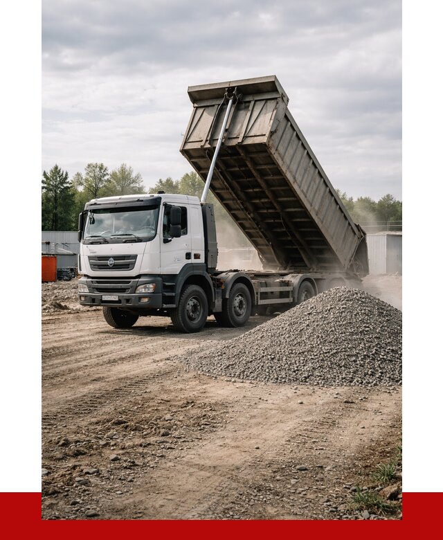 Доставка самосвалом 40 кубов в Долгопрудном от 9131 р. | ПРОНЕРУДДлг