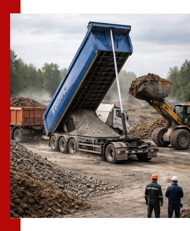 Аренда тонар 40 тонн в Долгопрудном с доставкой материалов