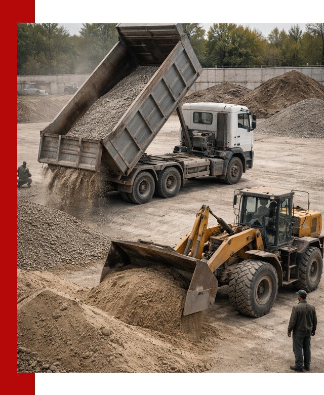 Перевозка сыпучих грузов самосвалами и бортовыми в Долгопрудном