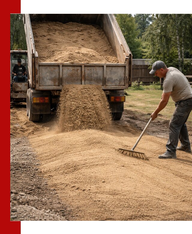 Отсыпка участка песком в Долгопрудном быстро и качественно