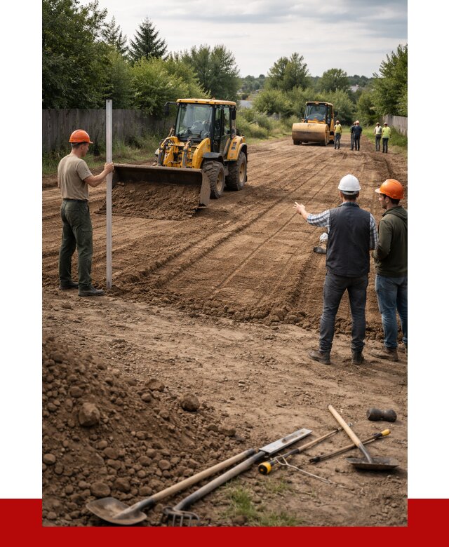 Планировка участка грунтом в Долгопрудном от 4566 р ПРОНЕРУДДлг