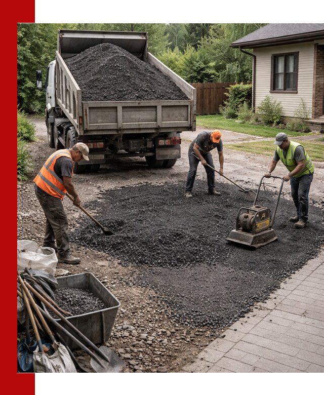Асфальтовая крошка для двора с доставкой в Долгопрудном